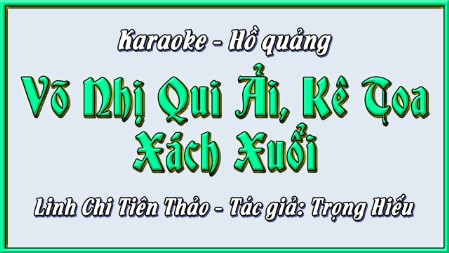 Karaoke điệu hồ quảng Võ nhị quy ải